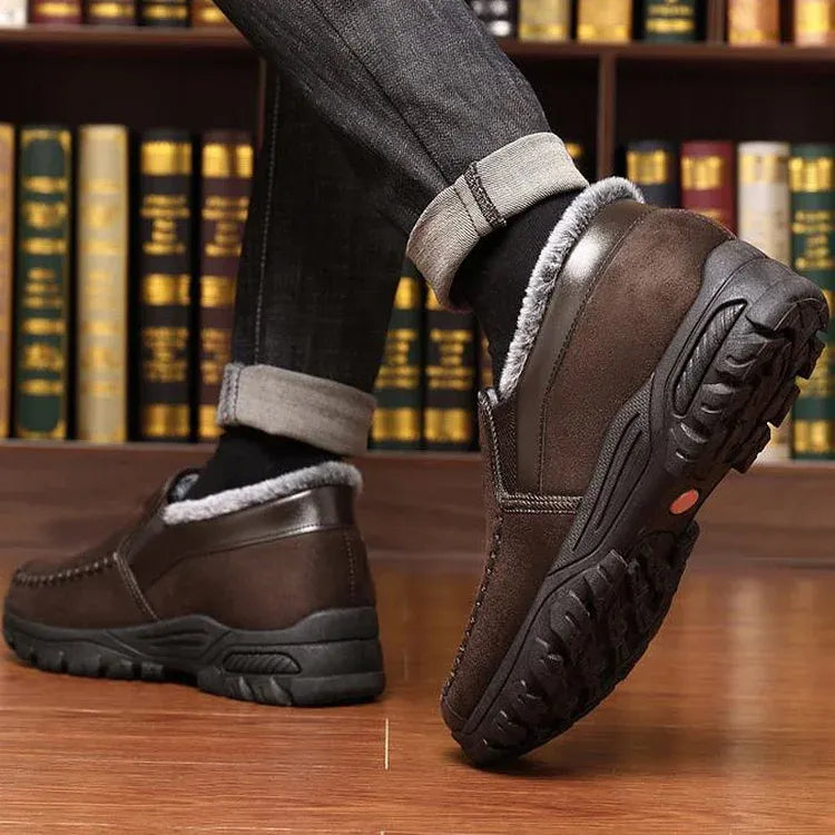 Arch support waterproof fleece snow boots