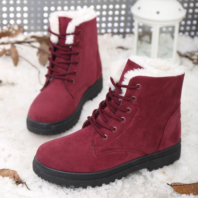 Cozy Thermal Women's Plush Lined Ankle Boots