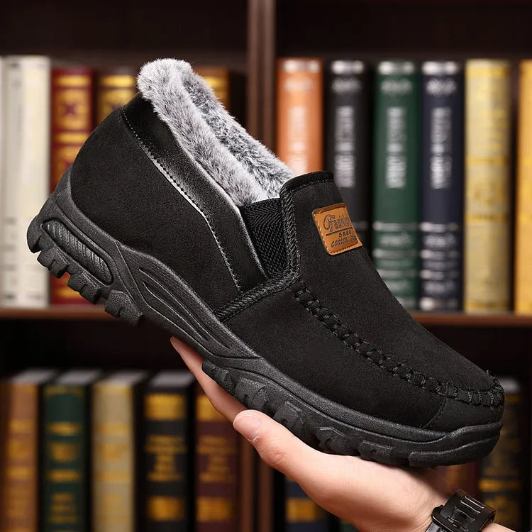 Arch support waterproof fleece snow boots