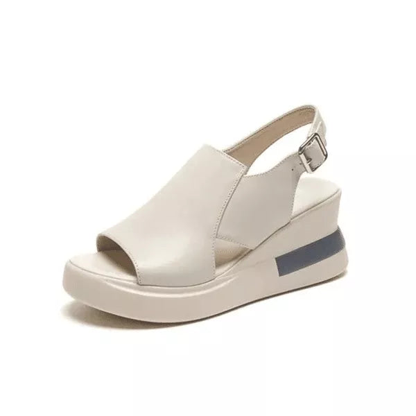 LEATHER HEEL SANDAL