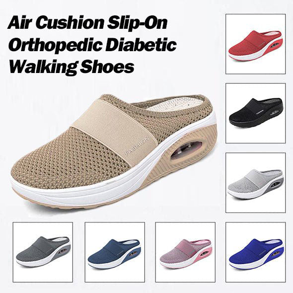 AIR CUSHION SLIP-ON DIABETIC WALKING SHOES