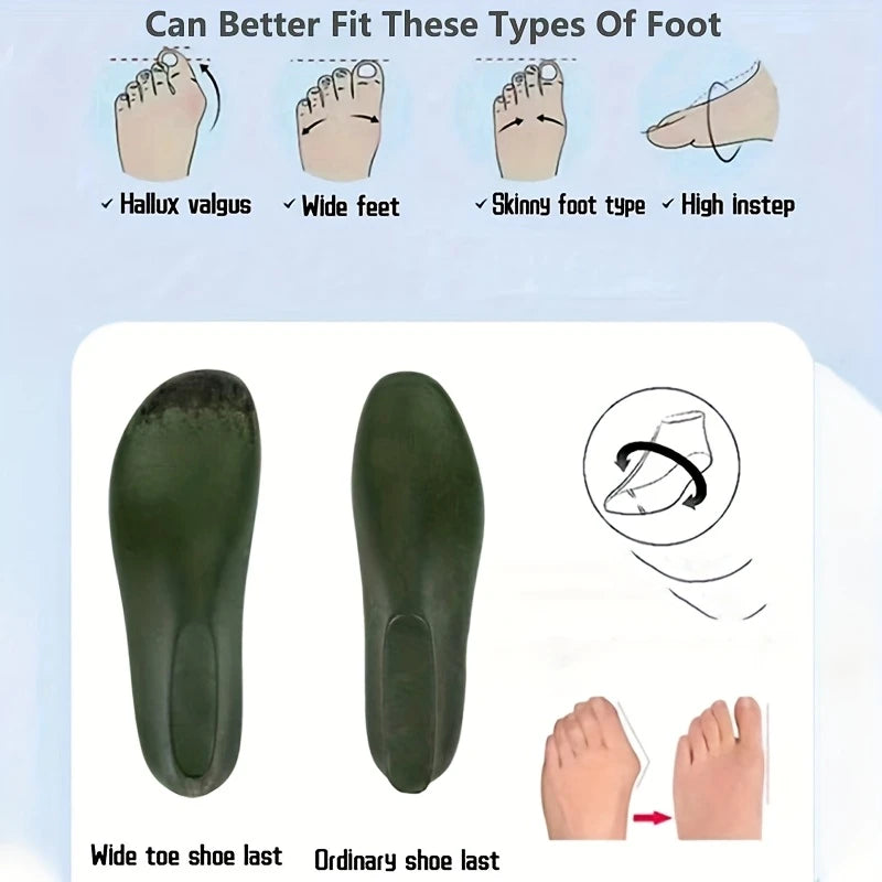 Plus-Size Wide Toe Box Lightweight&Breathable Sneakers Walking Shoes