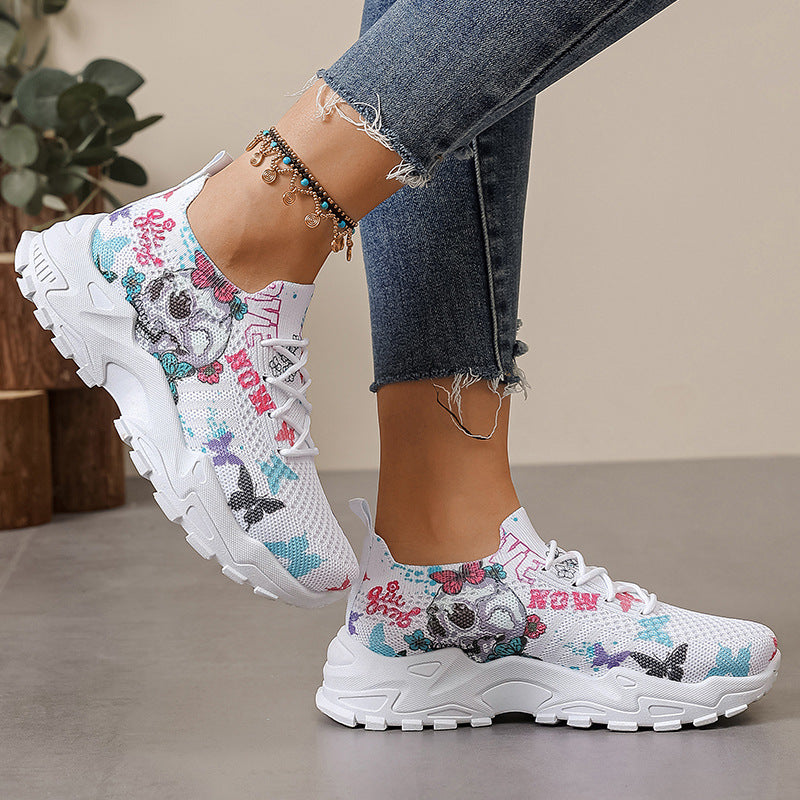 Women's Fashion Breathable Sneakers Lightweight Walking Shoes Comfortable Versatile Running Shoes