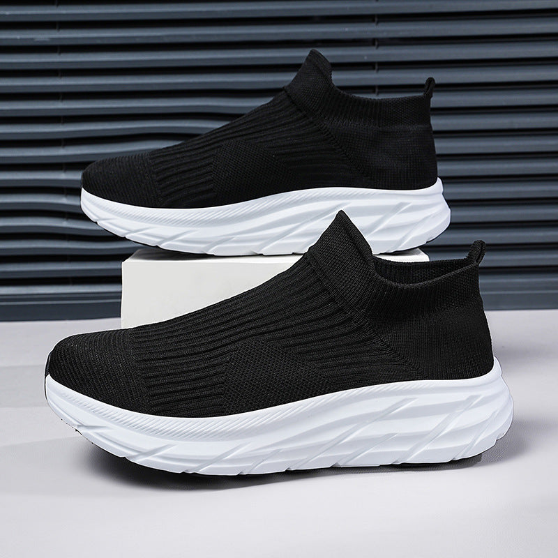 Men's and Women's Breathable Knit Arch Support & Cushioned Sole Slip-On Sneakers