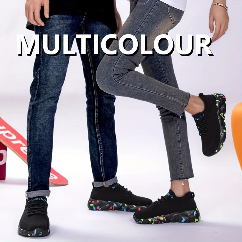 Plus-Size Wide Toe Box Lightweight&Breathable Sneakers Walking Shoes