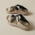 Women's Fashion Rhinestone Hollow Sandals Slip-On Flat Sandals