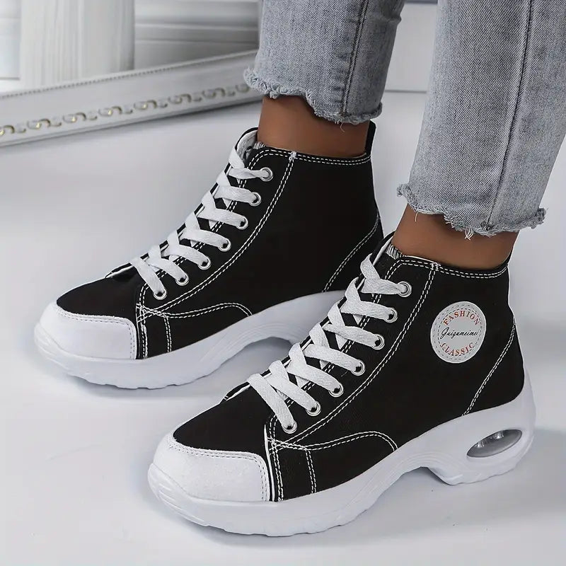 Women's Classic Fashion Lace-up Air cushion Versatile Sneakers Sports Shoes