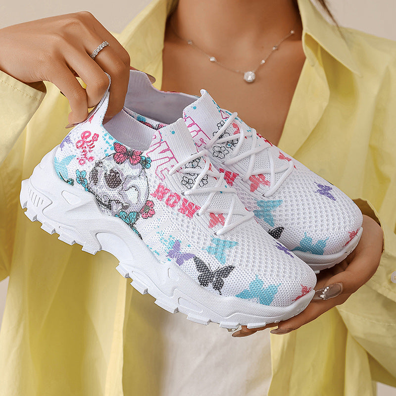 Women's Fashion Breathable Sneakers Lightweight Walking Shoes Comfortable Versatile Running Shoes