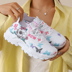 Women's Fashion Breathable Sneakers Lightweight Walking Shoes Comfortable Versatile Running Shoes