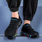 Plus-Size Wide Toe Box Lightweight&Breathable Sneakers Walking Shoes