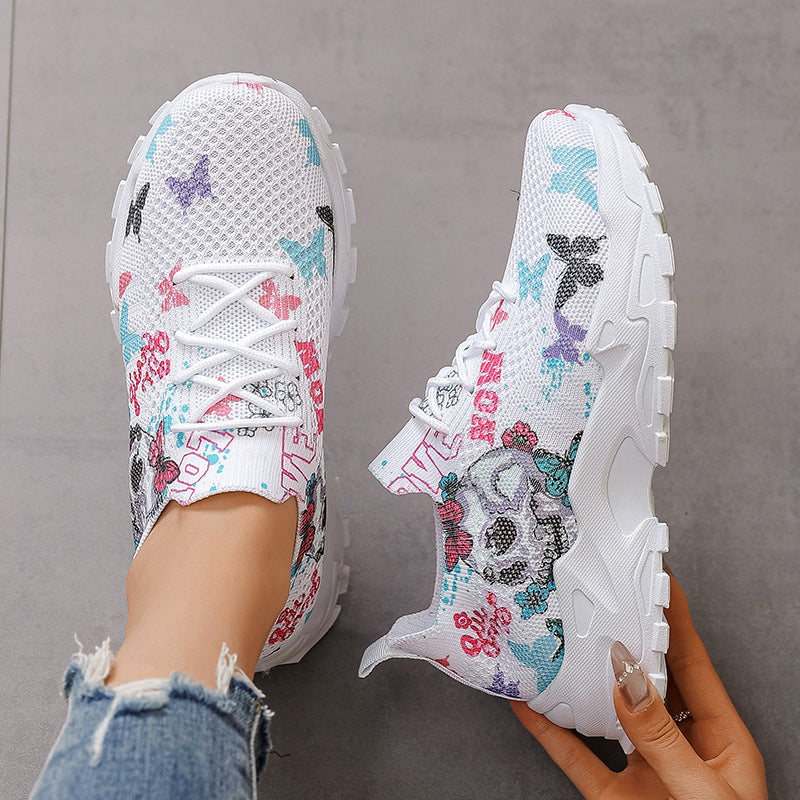 Women's Fashion Breathable Sneakers Lightweight Walking Shoes Comfortable Versatile Running Shoes