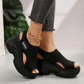 Women's Elastic Soft Sole Casual Platform Sandals Walking Shoes for Vacation