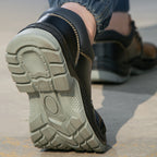 Men's and Women's Non-slip Waterproof Shock-resistant and Wear-resistant Safety Work Boots
