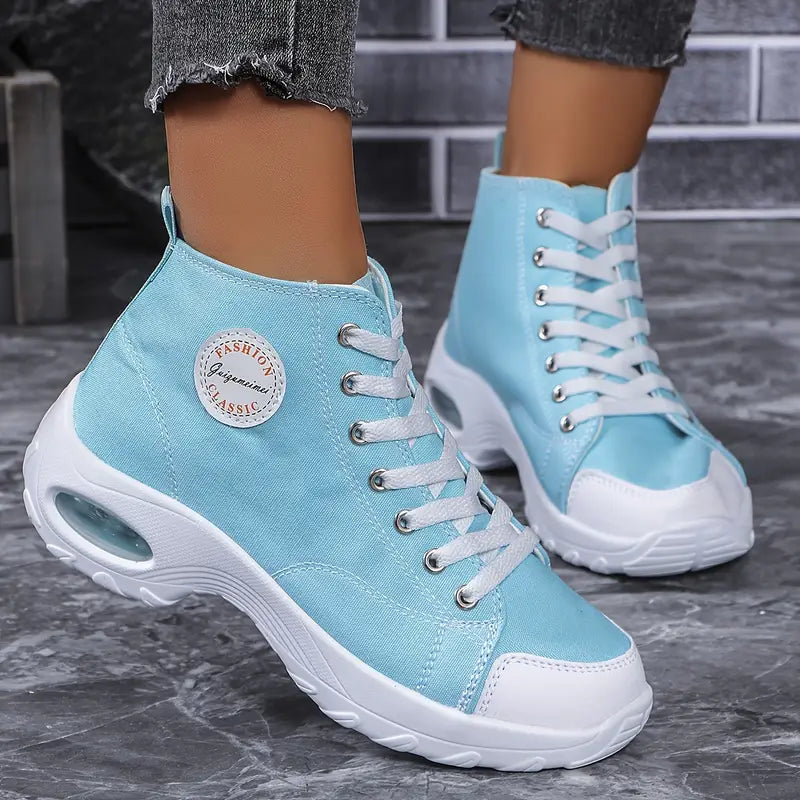 Women's Classic Fashion Lace-up Air cushion Versatile Sneakers Sports Shoes