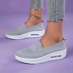 Women's Breathable Knit Slip-on Sneakers Casual Shoes