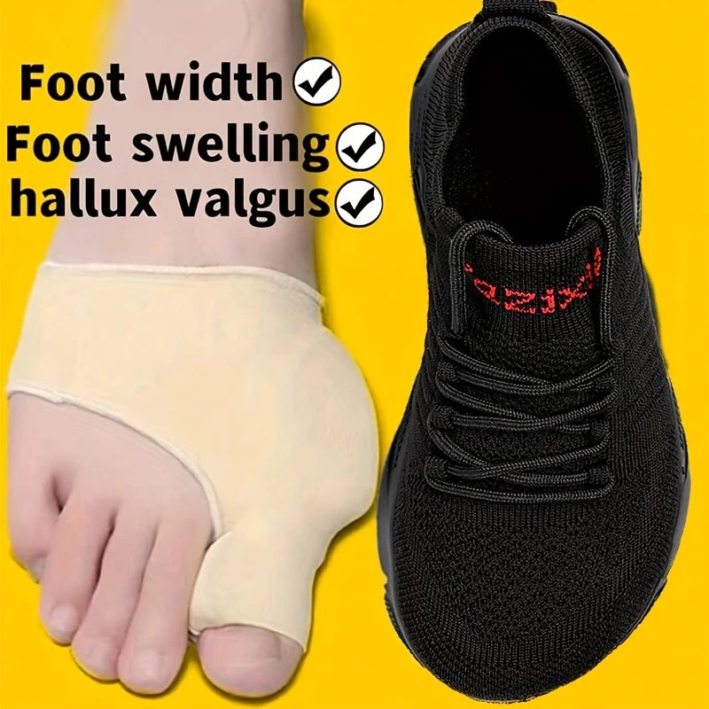 Plus-Size Wide Toe Box Lightweight&Breathable Sneakers Walking Shoes