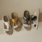 Women's Fashion Rhinestone Hollow Sandals Slip-On Flat Sandals