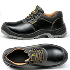Men's and Women's Non-slip Waterproof Shock-resistant and Wear-resistant Safety Work Boots