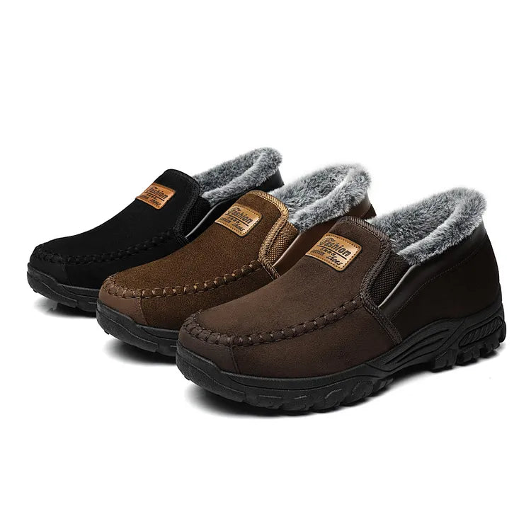Arch support waterproof fleece snow boots