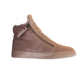 Women's Suede-Look Fleece-Lined Sneaker Boots – Taupe