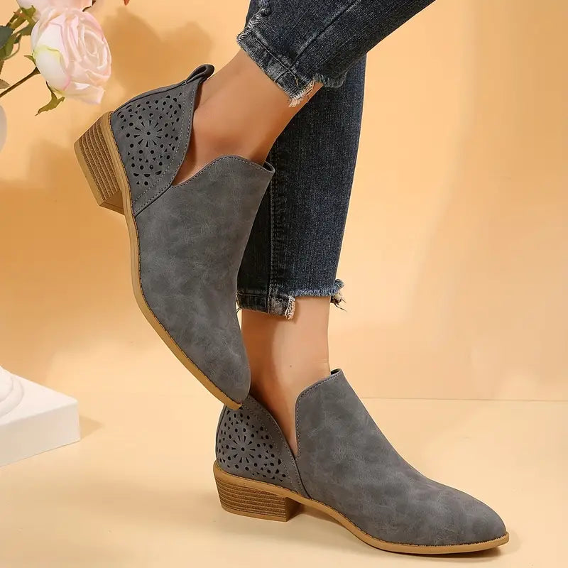 Stylish Pointed Toe Ankle Boots