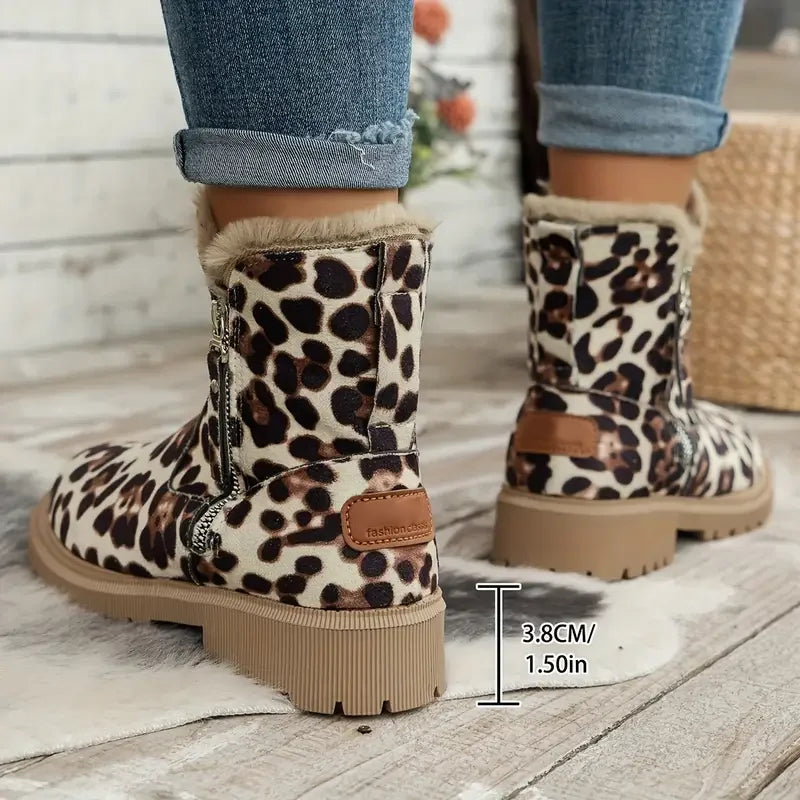 Cozy Plush Lined Short Boots for Women