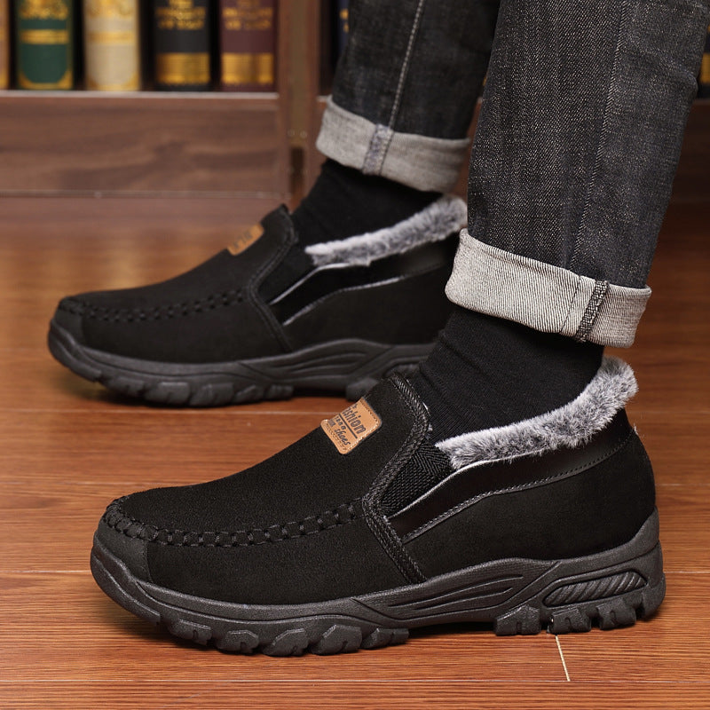 Arch support waterproof fleece snow boots