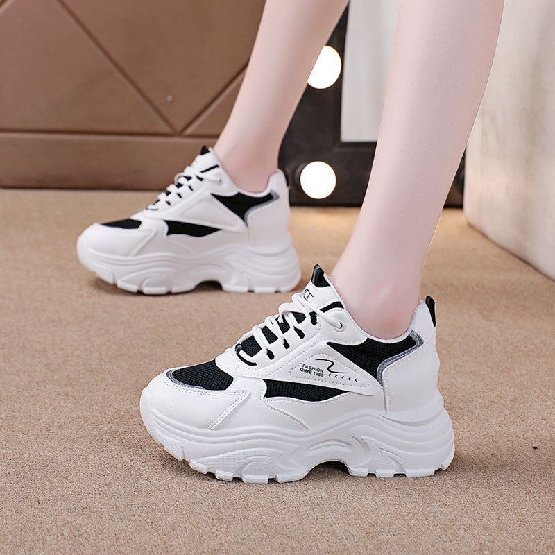 Women's Fashion Chunky Sneakers Trendy Wedge Sports Shoes