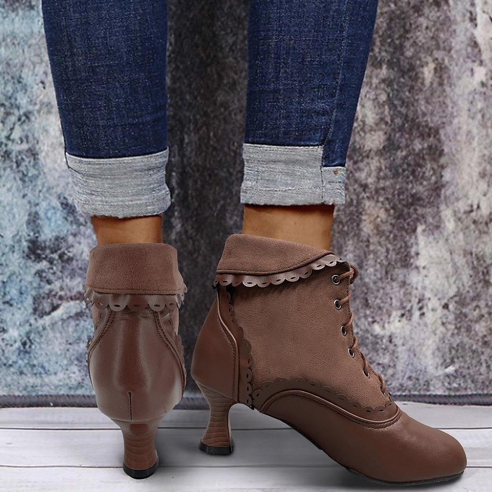 Women's Vintage Heel Boots