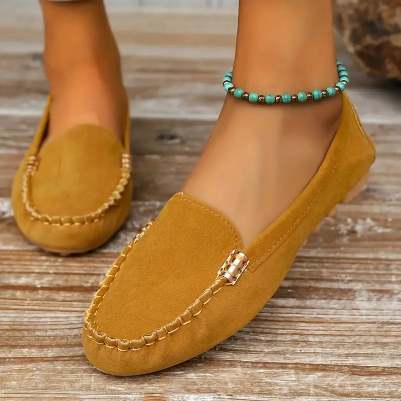 Women's Metal Decor Loafers