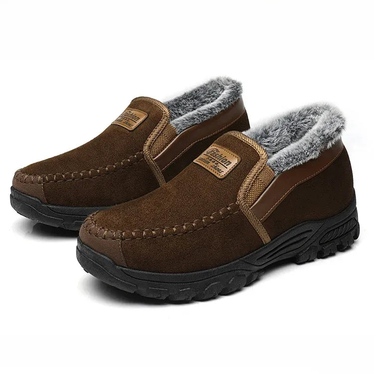 Arch support waterproof fleece snow boots