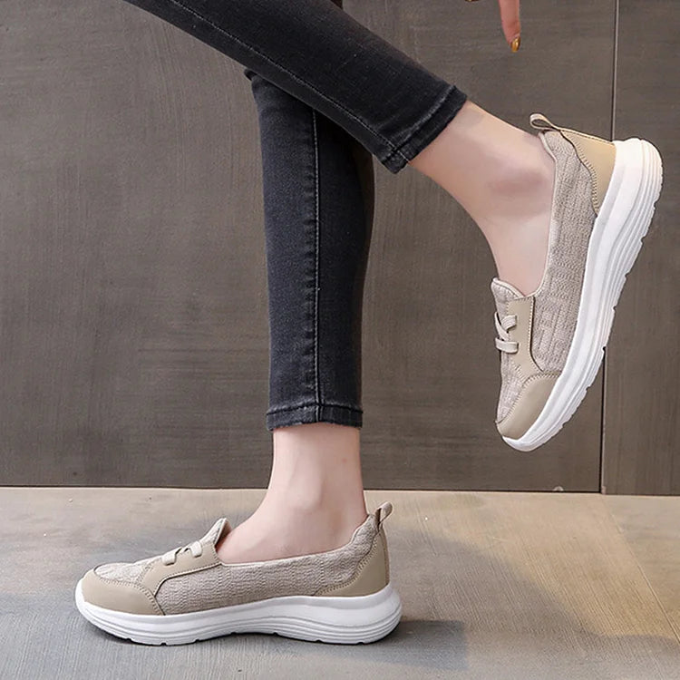 Orthopedic Women's Breathable Slip On Arch Support Non-slip Shoes