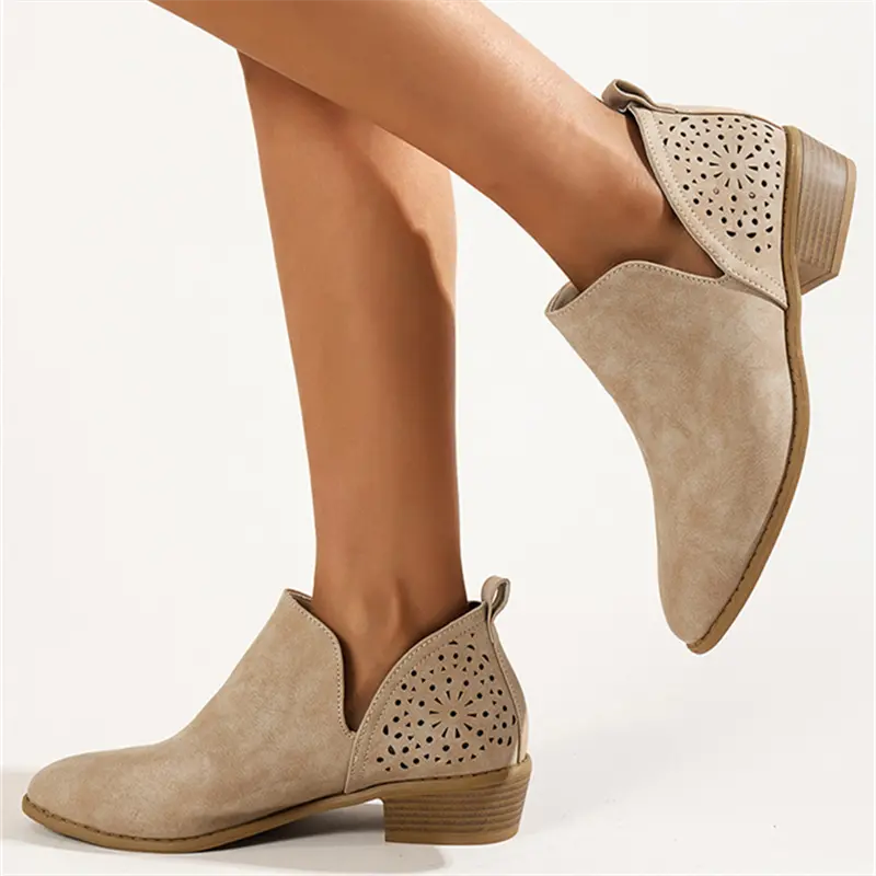 Stylish Pointed Toe Ankle Boots