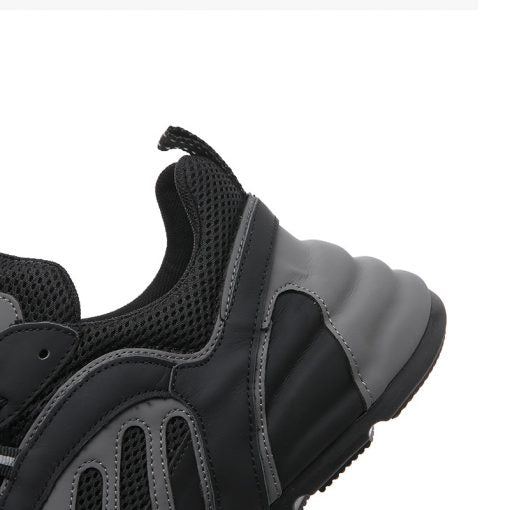 Lace-Up Rubber Sole Sneakers Black