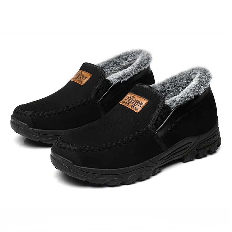 Arch support waterproof fleece snow boots