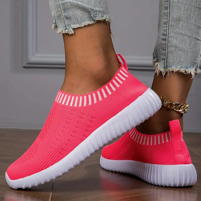 Women's Lightweight Breathable Knit Outdoor Shoes Sneakers