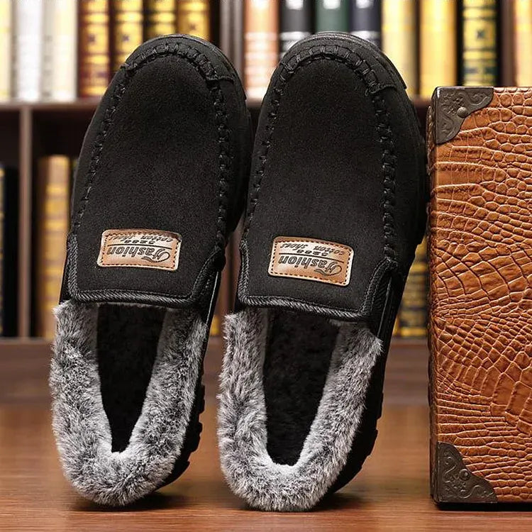 Arch support waterproof fleece snow boots