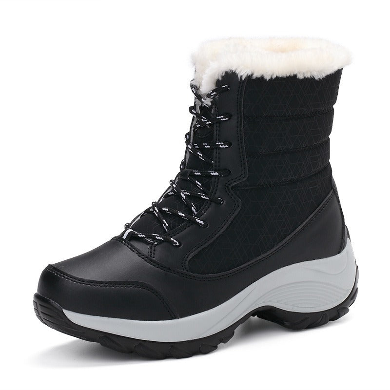 Women Winter Plush Snow Waterproof Ankle Boots