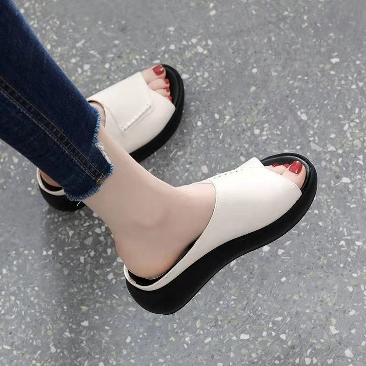 Women‘s Comfortable Cowhide Leather Sandals