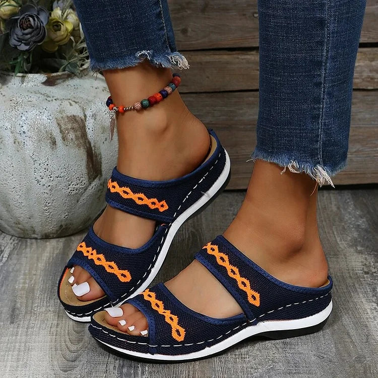 Leather Orthopedic Walking Cross Sandals