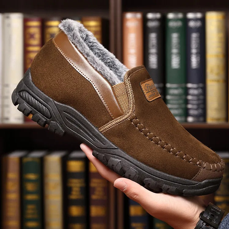 Arch support waterproof fleece snow boots