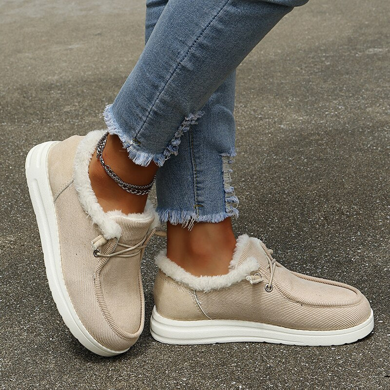 Womens Winter Cozy Comfort Fleece Boots
