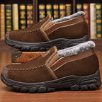 Arch support waterproof fleece snow boots