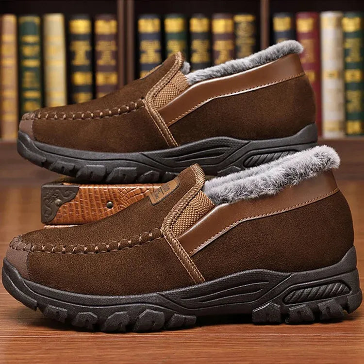 Arch support waterproof fleece snow boots