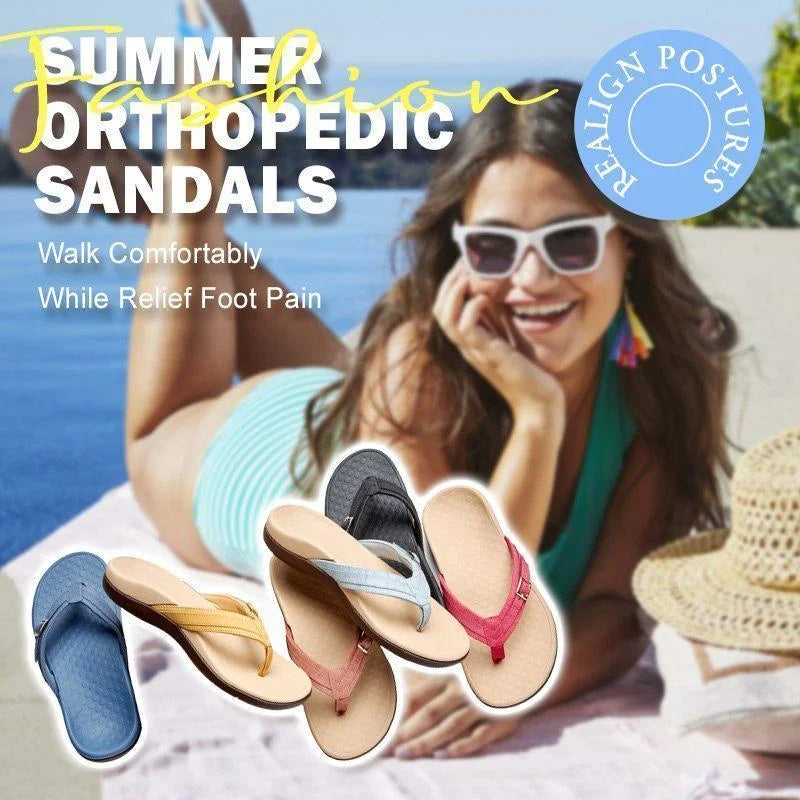 THONG SANDALS WITH BUCKLE DETAIL
