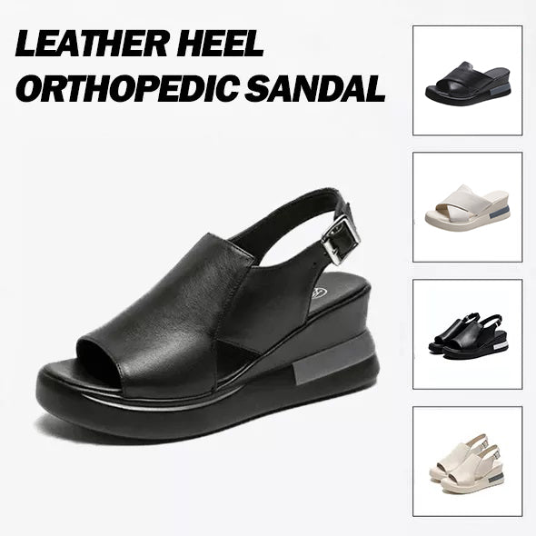 LEATHER HEEL SANDAL