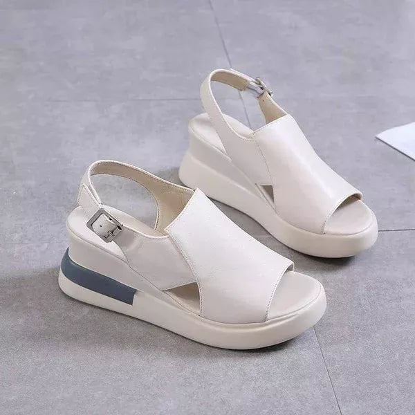 LEATHER HEEL SANDAL