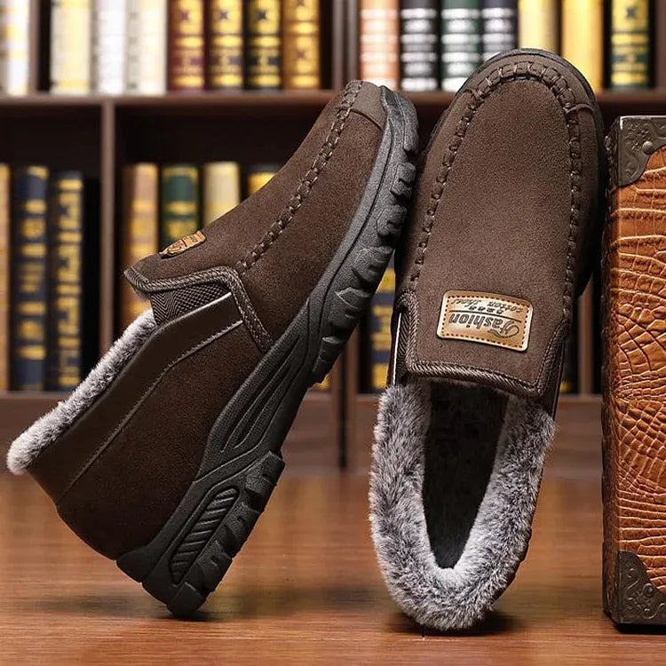 Arch support waterproof fleece snow boots
