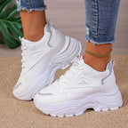 Women's Fashion Chunky Sneakers Trendy Wedge Sports Shoes
