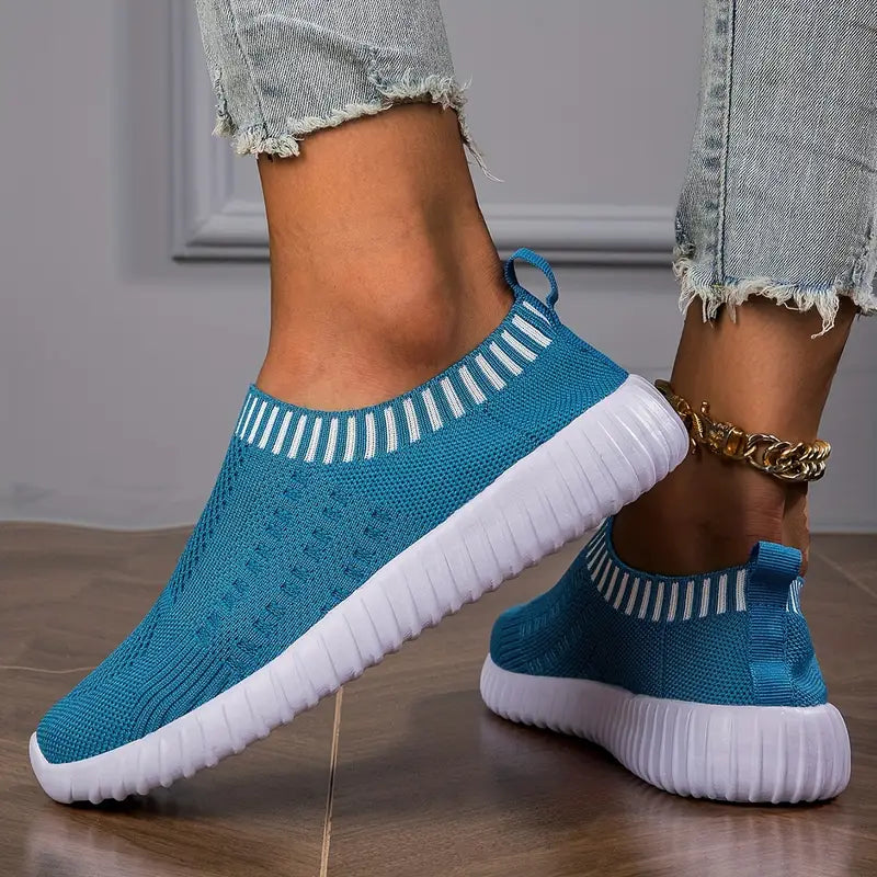 Women's Lightweight Breathable Knit Outdoor Shoes Sneakers